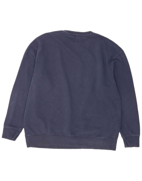 Levi's Ανδρική Χαλαρή Γραφική Φούτερ Jumper Μεγάλο Ναυτικό Μπλε Βαμβακερό