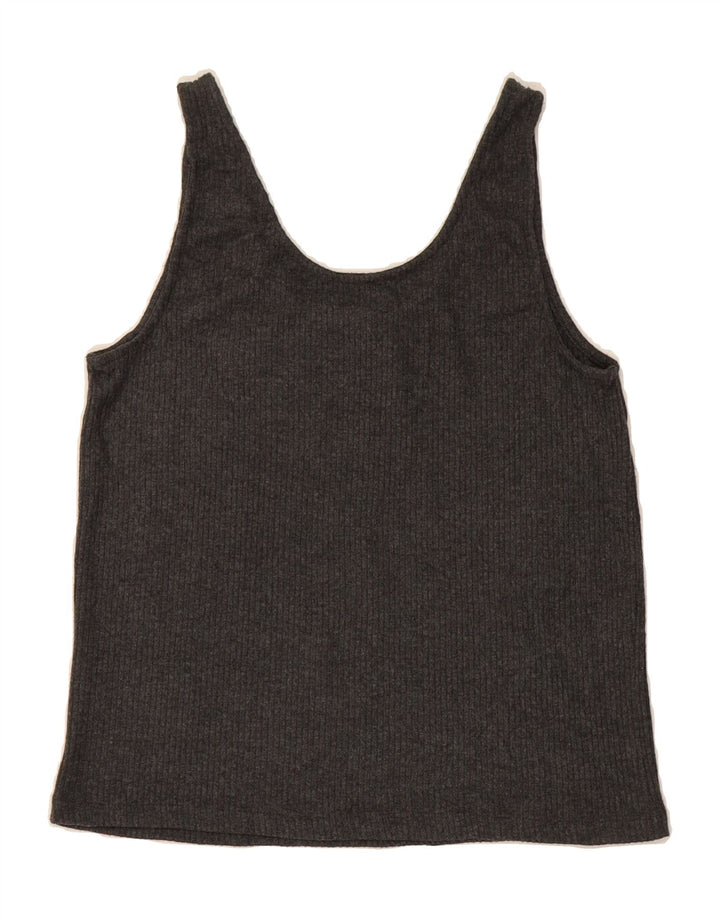 J. CREW Womens Vest Top UK 14 Large Grey Vintage J. Crew and Second-Hand J. Crew from Messina Hembry 