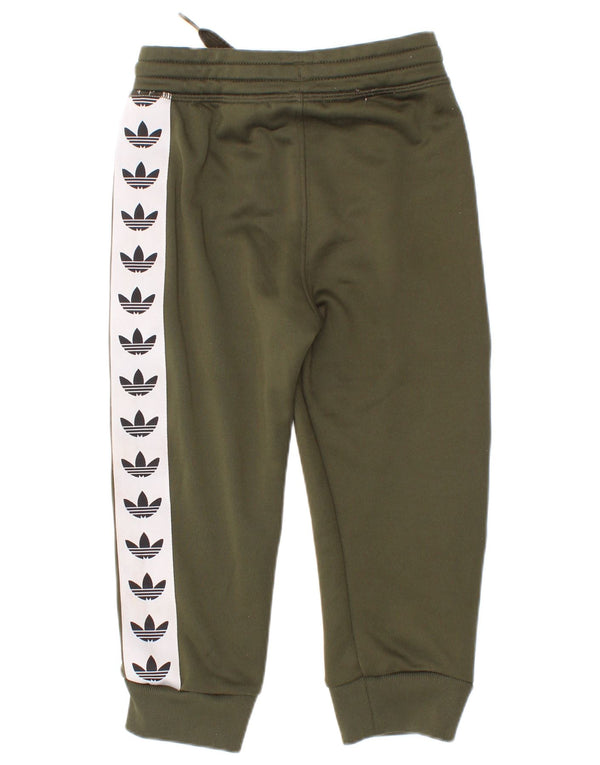 Παντελόνι αθλητικής φόρμας Adidas Baby Boys Graphic 18-24 μηνών Χακί Colorblock
