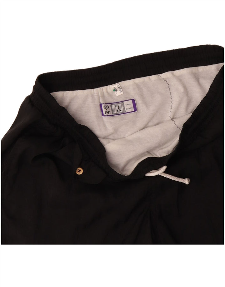 Ανδρικό αθλητικό σορτς VINTAGE Μεγάλο Μαύρο Πολυαμίδιο