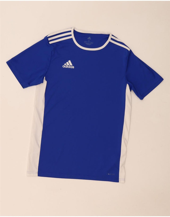 Adidas Ανδρικό T-Shirt Aeroready Top Small Blue Colourblock Πολυεστέρας