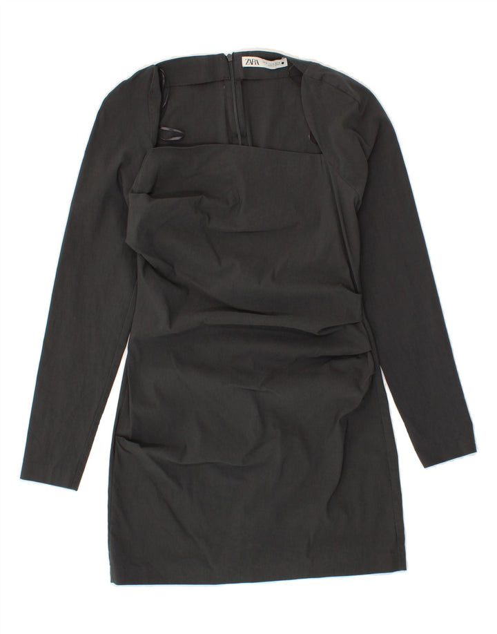 ZARA Womens Sheath Dress UK 12 Medium Black Viscose Vintage Zara and Second-Hand Zara from Messina Hembry 