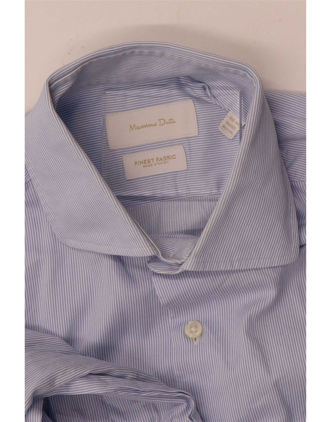 Ανδρικό πουκάμισο Massimo Dutti Μέγεθος 39 15 1/2 Medium Blue Pinstripe