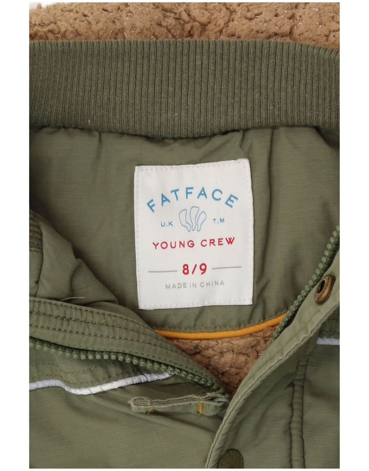 Μπουφάν Parka Fat Face Boys Hooded Parka 8-9 Years Khaki Cotton