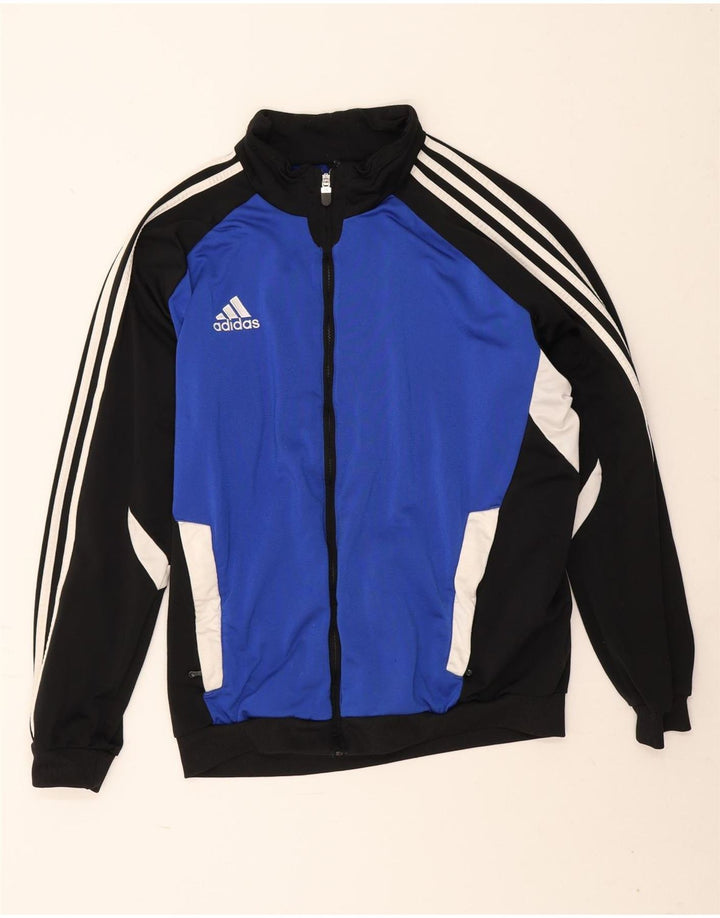 Ανδρική φόρμα Adidas Top Jacket UK 44/46 Large Blue Colorblock Polyester