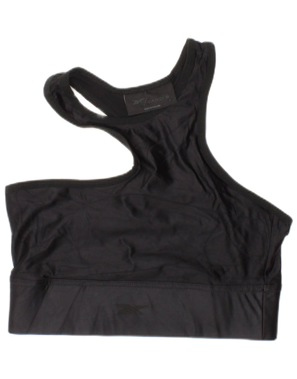 Reebok Womens Sport Bra Top Small Black Polyamide Sports