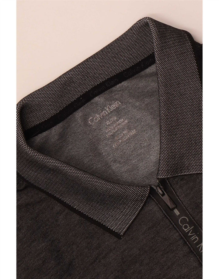 Ανδρικό πουκάμισο πόλο Calvin Klein XL με γκρι φλιτζάνια