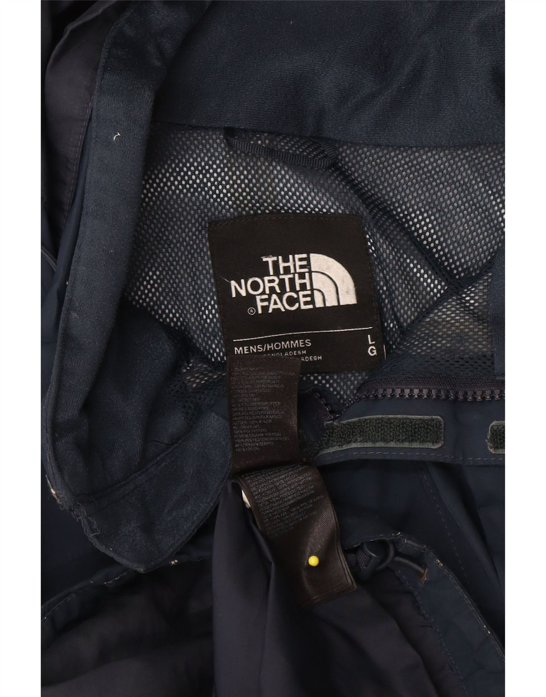 Ανδρικό μπουφάν βροχής με κουκούλα North Face UK 40 Large Navy Blue Polyester