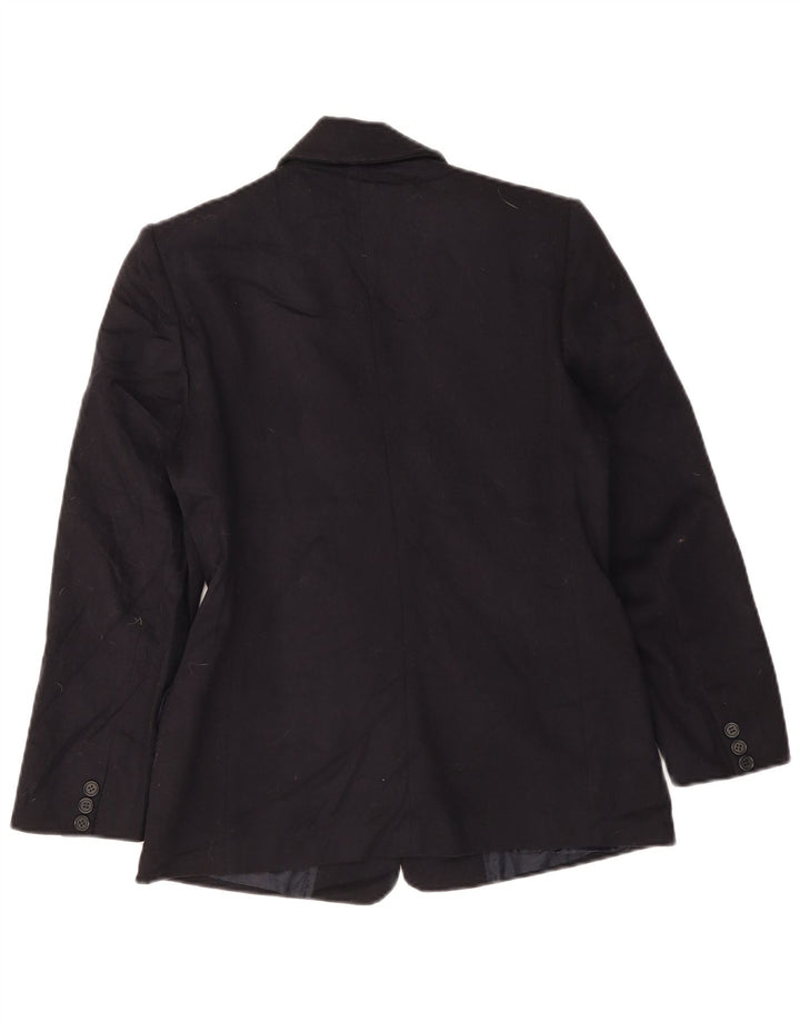 Μπαλάκι σε Γυναικείο Μπουφάν Blazer με 3 κουμπιά IT 42 Μεσαίων Μαλλί ναυτικό Μπλε παρθένο