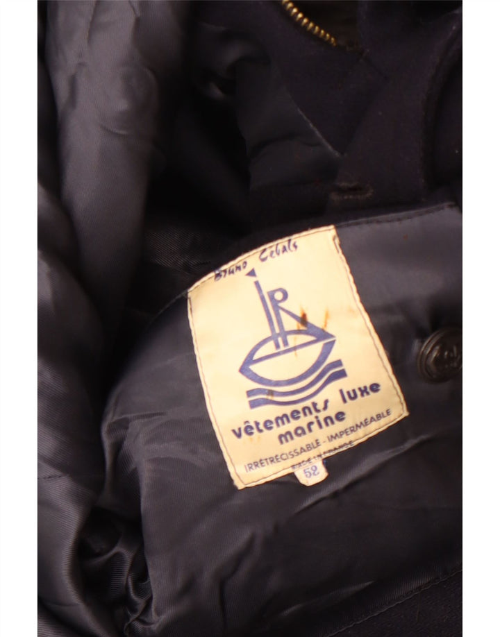 Vintage Ανδρικό Παλτό μπιζελιού IT 52 XL Navy Blue