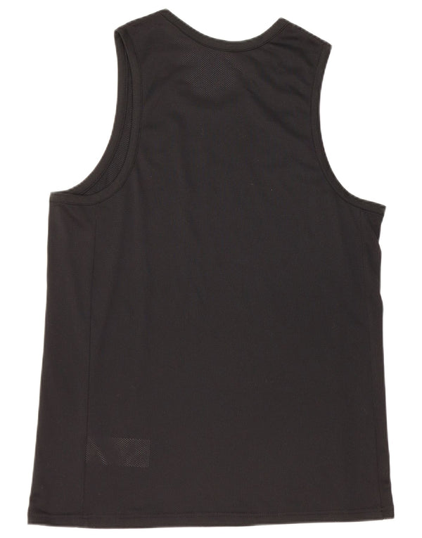 Nike Mens Dri Fit Graphic Vest Top Medium Black Polyester