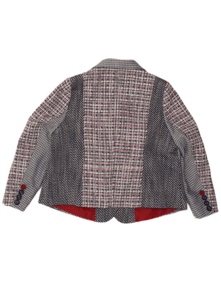 JOE BROWNS Γυναικείο σακάκι με 4 κουμπιά σακάκι UK 22 3XL Navy Blue Check