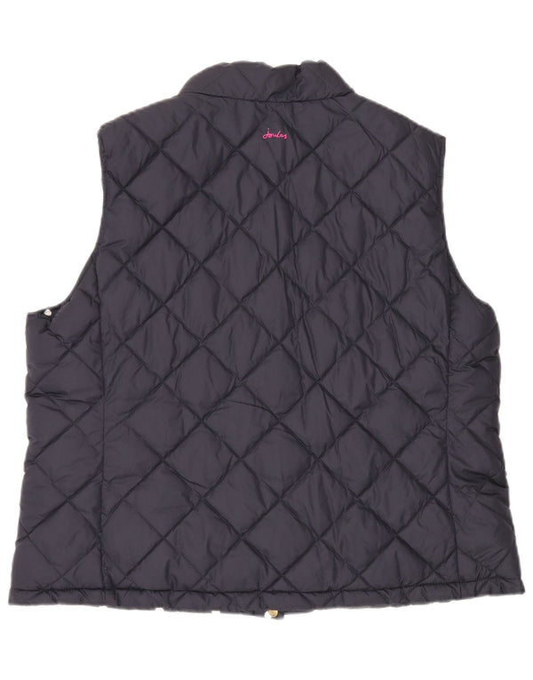 Joules γυναικεία αναστρέψιμη επένδυση Gilet UK 20 2XL Navy Blue Polyester