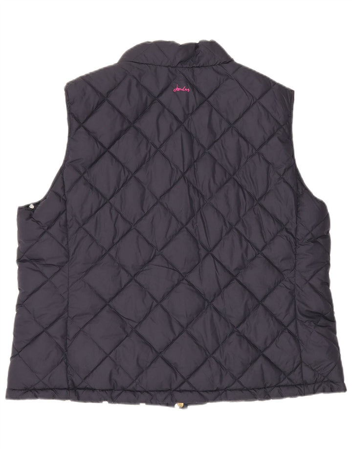 Joules γυναικεία αναστρέψιμη επένδυση Gilet UK 20 2XL Navy Blue Polyester