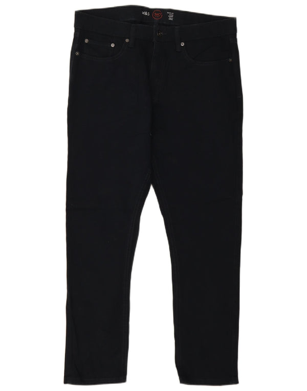 Marks & Spencer Mens Slim Jeans W32 L29 Navy Blue Cotton