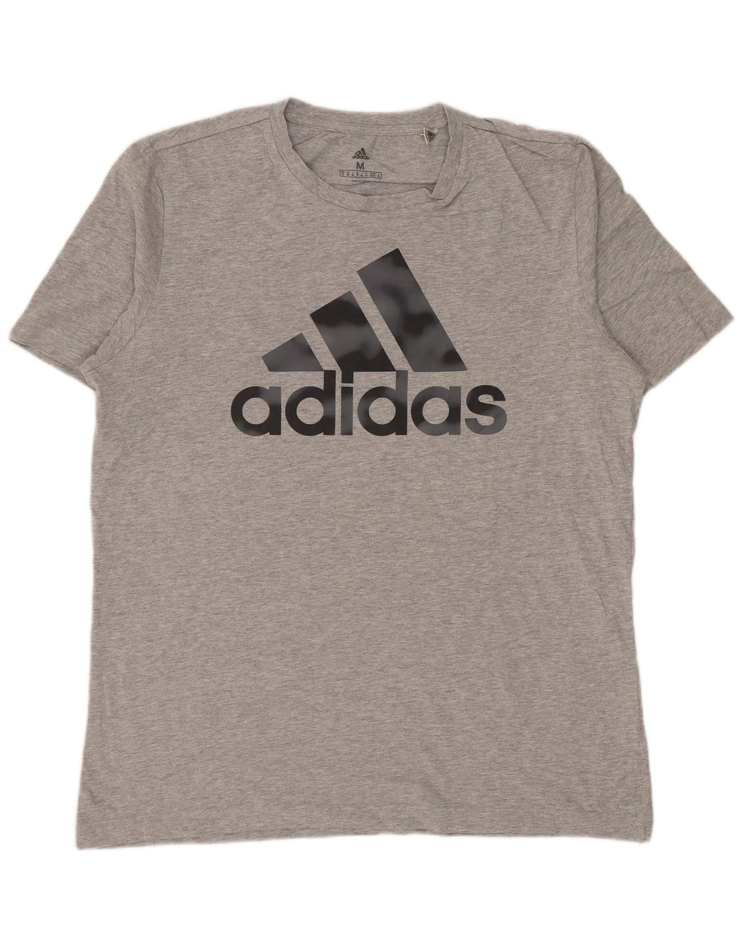 Ανδρικό γραφικό μπλουζάκι ADIDAS Τοπ μεσαίου γκρι βαμβακερό