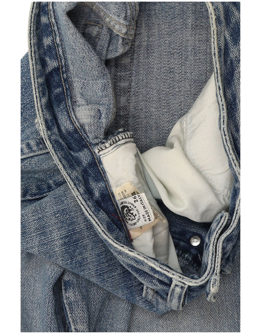 DIESEL Γυναικείο ίσιο τζιν W26 L30 Μπλε βαμβακερό