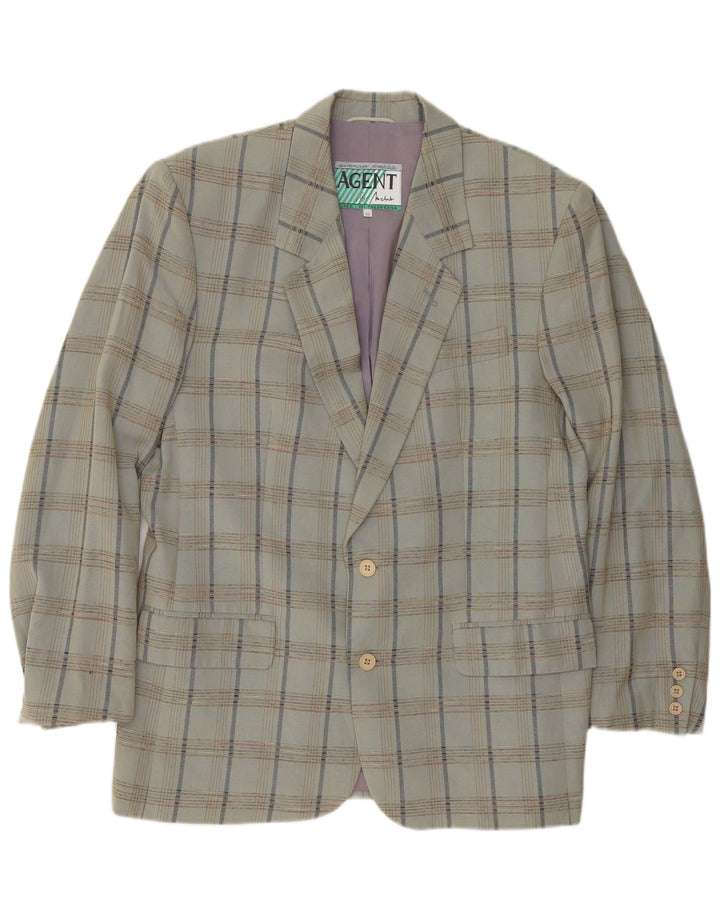 VINTAGE Ανδρικό σακάκι σακάκι με 2 κουμπιά IT 52 XL γκρι βισκόζη