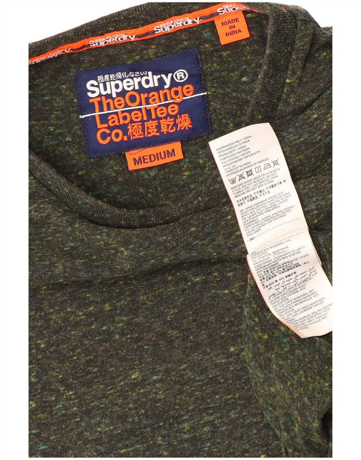 Ανδρικό T-Shirt Superdry Μπλουζάκι από μεσαίο χακί βαμβακερό