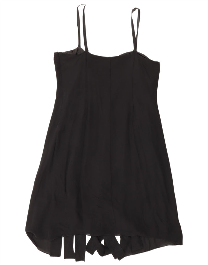 Fenn Wright Manson Γυναικείο φόρεμα A-Line UK 16 Large Black Silk