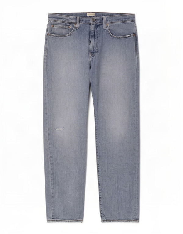 Levi's Womens 502 Tapered Jeans W34 L32 Blue Cotton