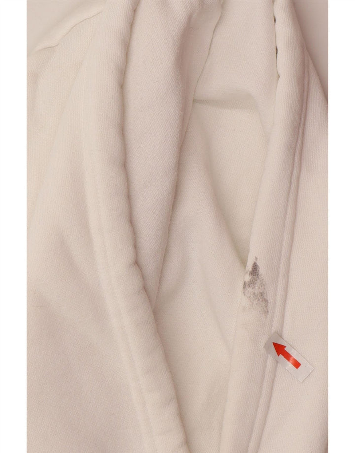 Champion Mens Hoodie Jumper Μικρό λευκό βαμβακερό