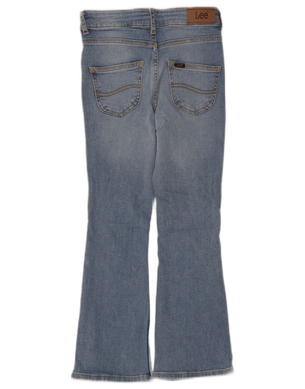 LEE Girls Bootcut Jeans 7-8 Years W24 L21 Blue Cotton