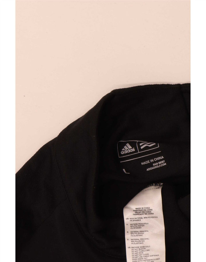 Ανδρική φόρμα πουλόβερ με φερμουάρ Adidas Top Large Μαύρο Πολυεστέρας