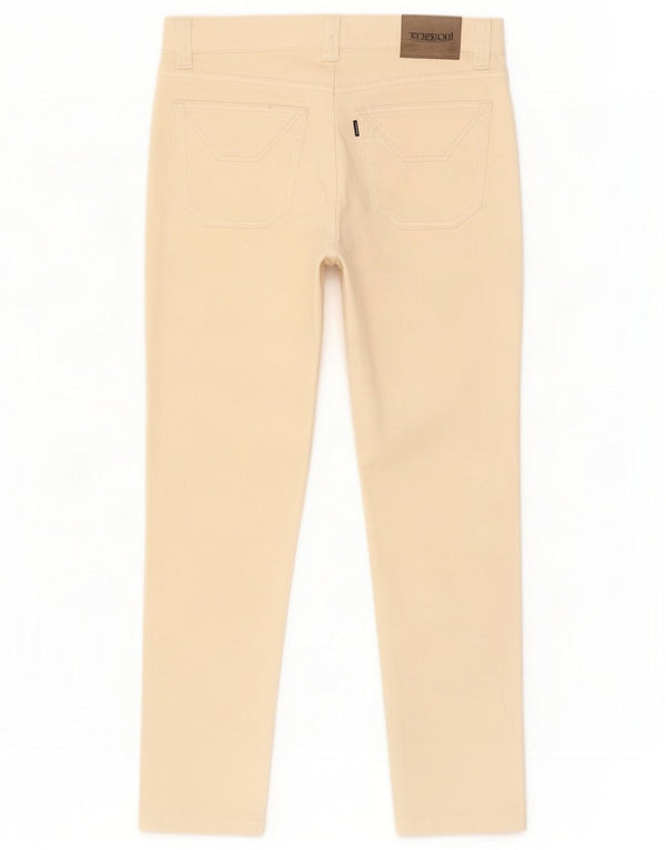 Jeckerson Womens Slim Jeans W32 L27 Beige Cotton