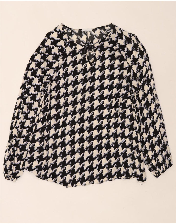 Γυναικεία μπλούζα Fiorella Rubino Top UK 14 Medium Black Houndstooth Viscose