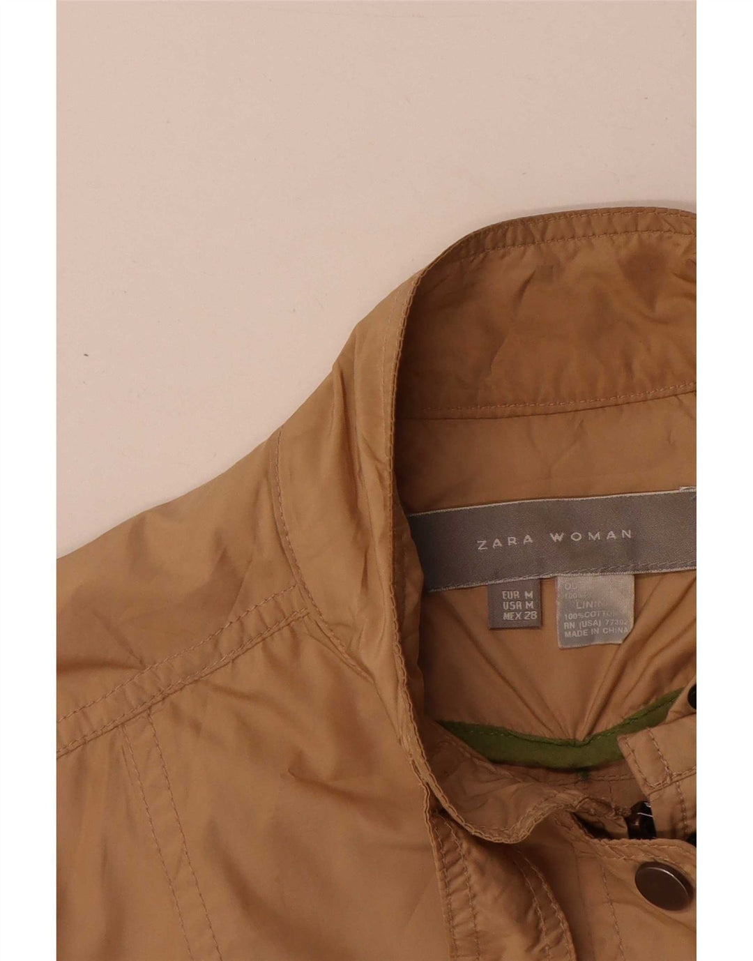 Zara Γυναικείο Utility Jacket UK 12 Medium Beige