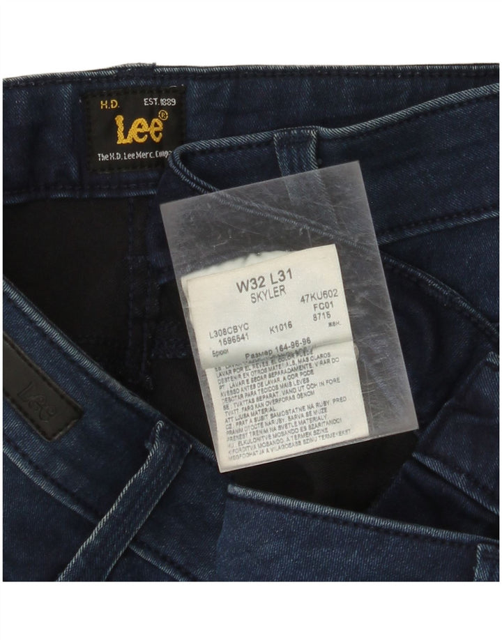 LEE Γυναικείο Skyler Skinny Jeans W32 L27 Navy Blue Cotton