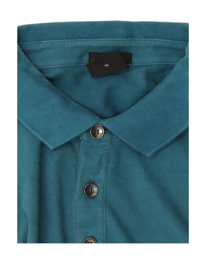 Ανδρικό μπλουζάκι πόλο HUGO BOSS Slim Fit XL Blue