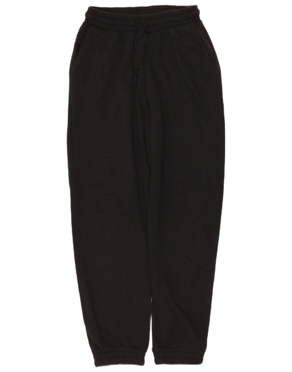Zara Γυναικεία φόρμα παντελόνι Joggers UK 10 Small Black Cotton