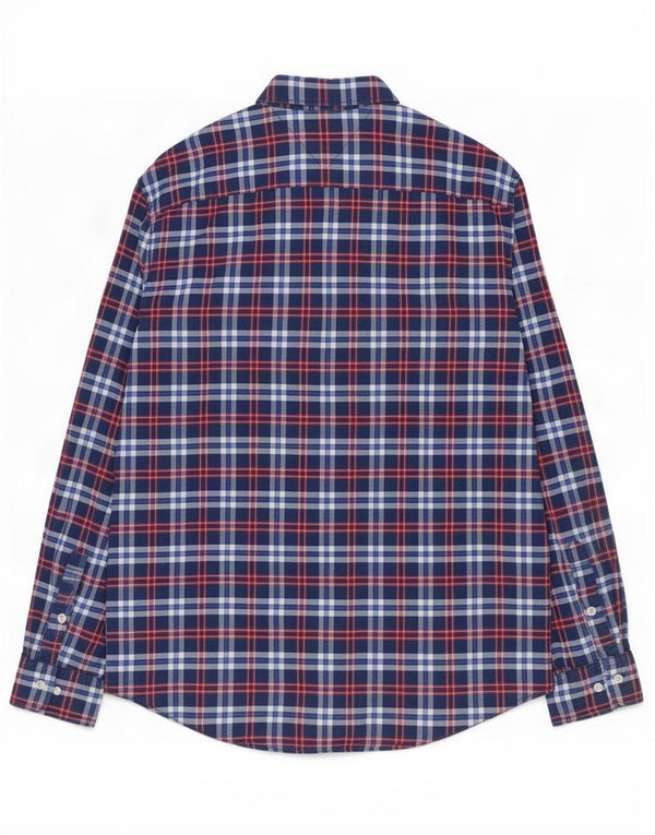 Tommy Hilfiger Ανδρικό πουκάμισο New York Fit XL Navy Blue καρό βαμβακερό