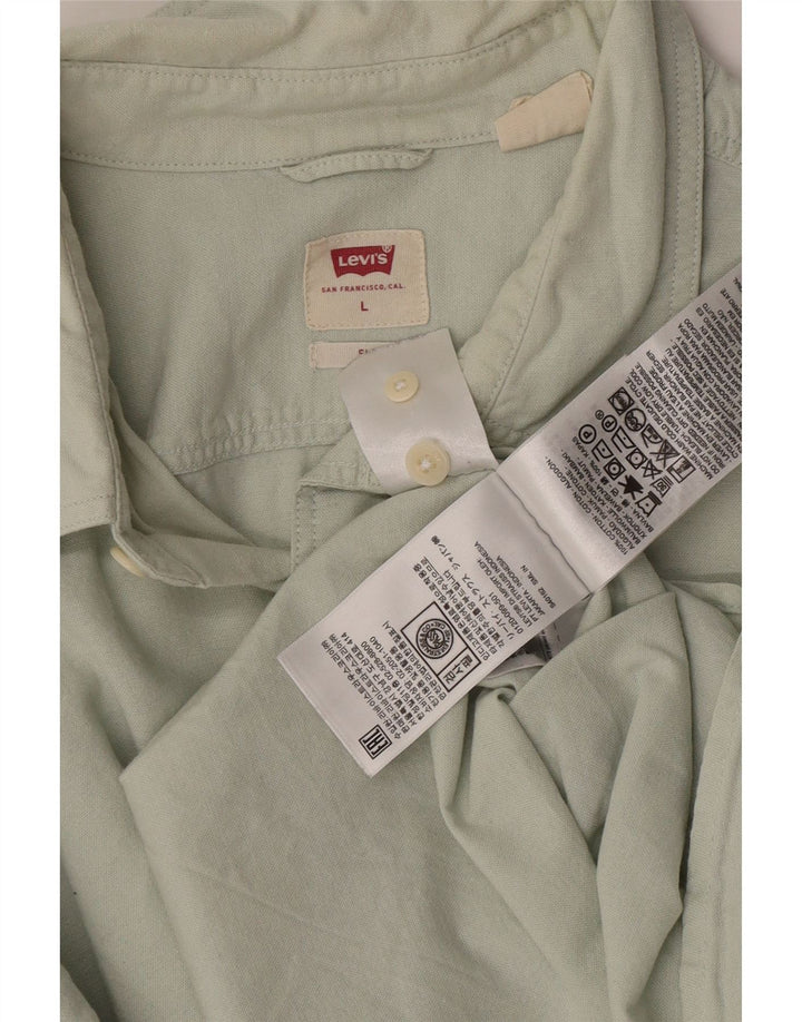Ανδρικό πουκάμισο Levi's μεγάλο πράσινο βαμβακερό