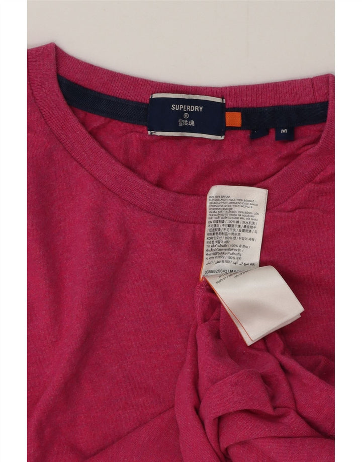 Ανδρικό T-Shirt Superdry Top Μεσαίο Ροζ Βαμβακερό