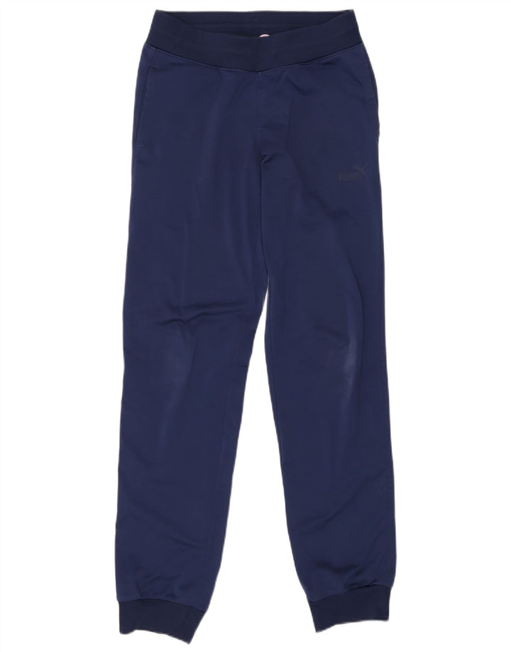 Γυναικεία αθλητική φόρμα PUMA Παντελόνι Joggers UK 10 Small Navy Blue Polyester