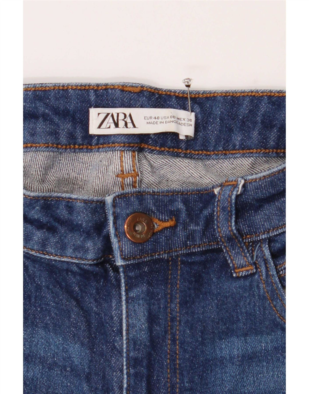 Zara Γυναικείο Τζιν EU 40 Medium W30 L32 Μπλε βαμβακερό