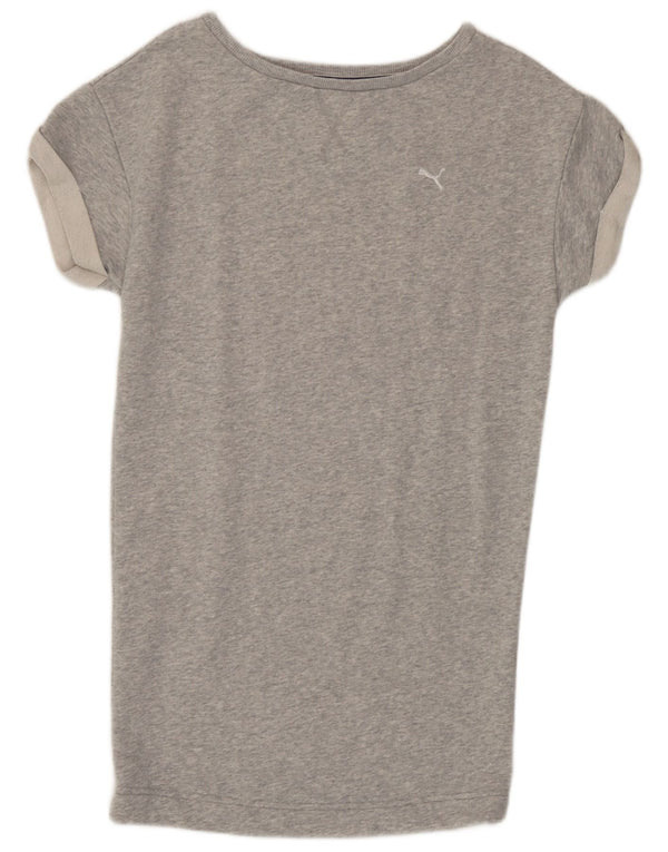 Puma Γυναικείο T-Shirt Top UK 8 Small Grey Flecked