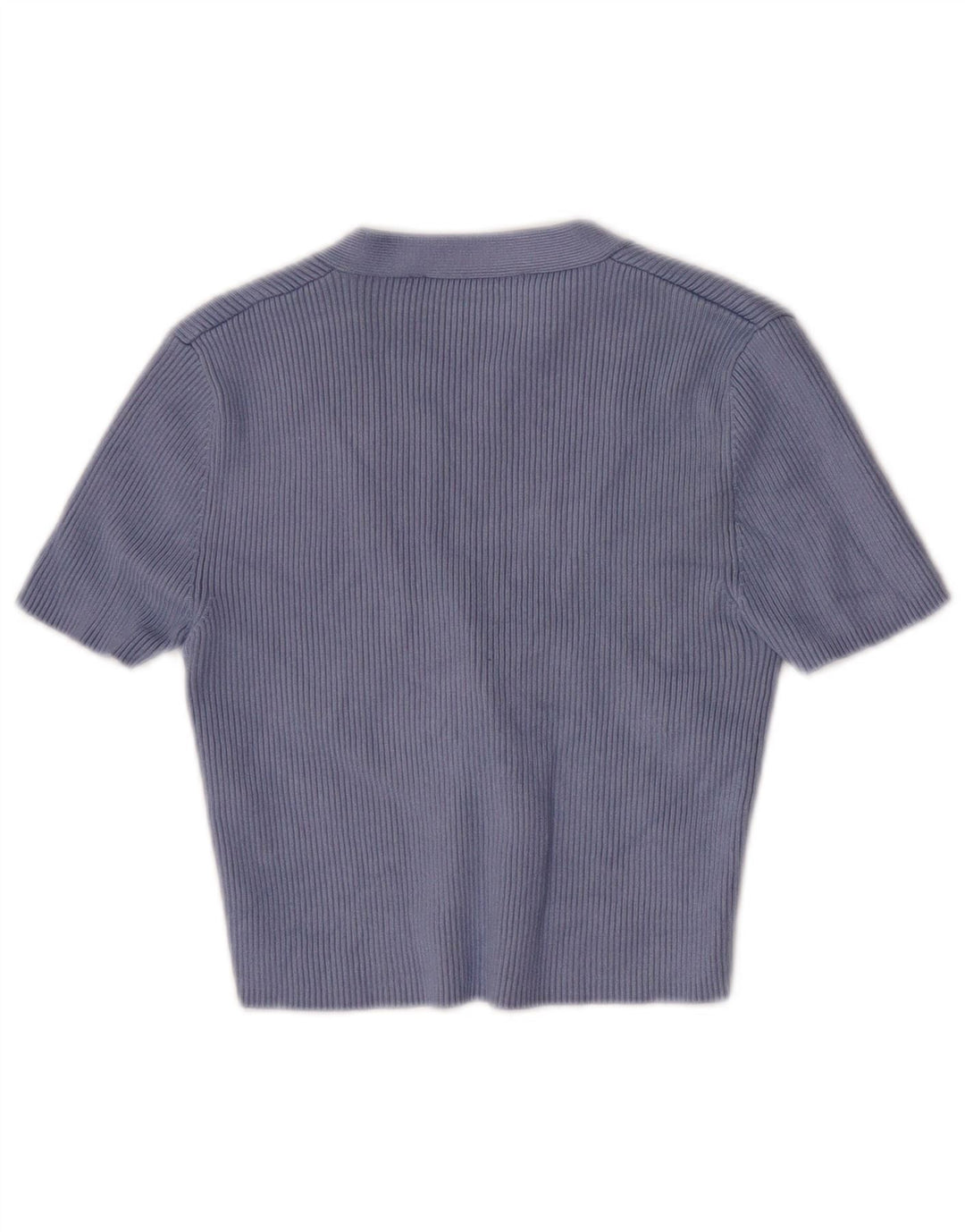 Zara Γυναικείο κοντομάνικο μπλουζάκι UK 8 Small Blue Viscose