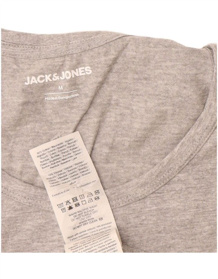 Ανδρικό γιλέκο Jack & Jones, μεσαίο βαμβακερό γκρι