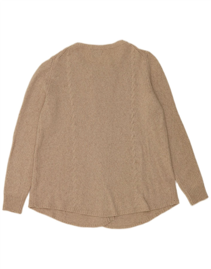 Massimo Dutti Γυναικείο πουλόβερ με ζακέτα UK 10 Small Beige