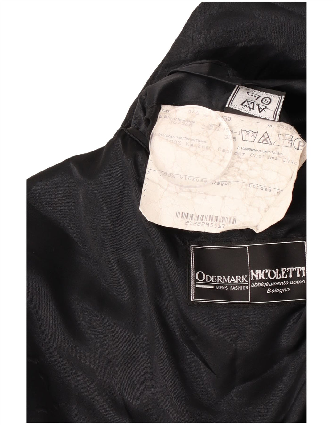 Odermark Ανδρικό Πανωφόρι IT 56 3XL Μαύρο Κασμίρ