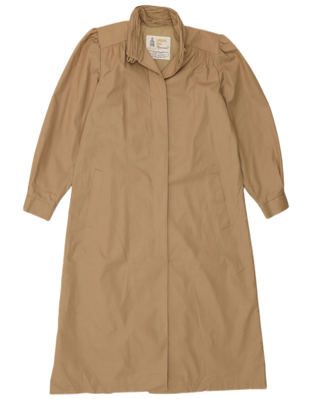 London Fog Γυναικεία καμπαρντίνα US 6 Medium Beige Polyester