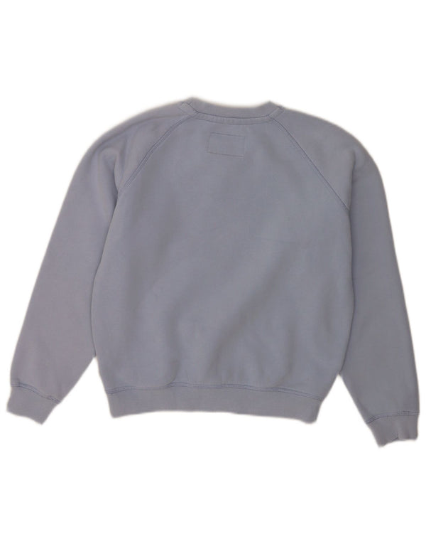 Jack Wills Γυναικεία φούτερ με γραφικά χαλαρή εφαρμογή Jumper UK 6 XS μπλε βαμβακερό