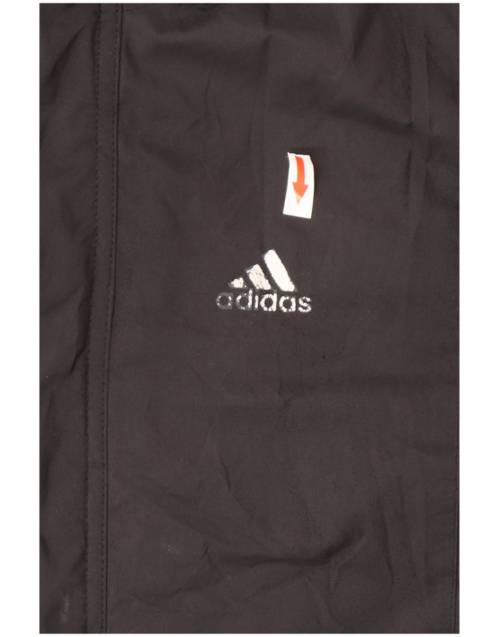 Adidas Boys Graphic Windbreaker Παλτό 13-14 ετών Μαύρο Πολυαμίδιο