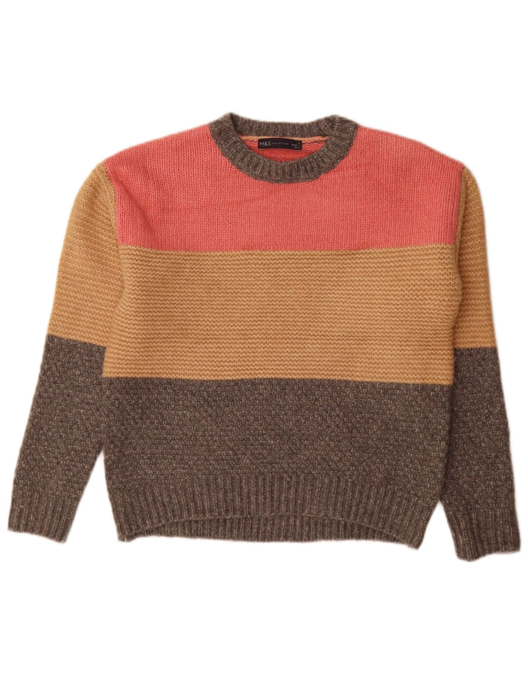 Marks & Spencer Γυναικείο πουλόβερ με λαιμόκοψη UK 10 Small Grey