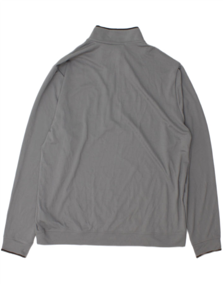 Ανδρική φόρμα πουλόβερ με φερμουάρ Adidas Top XL Grey Polyester