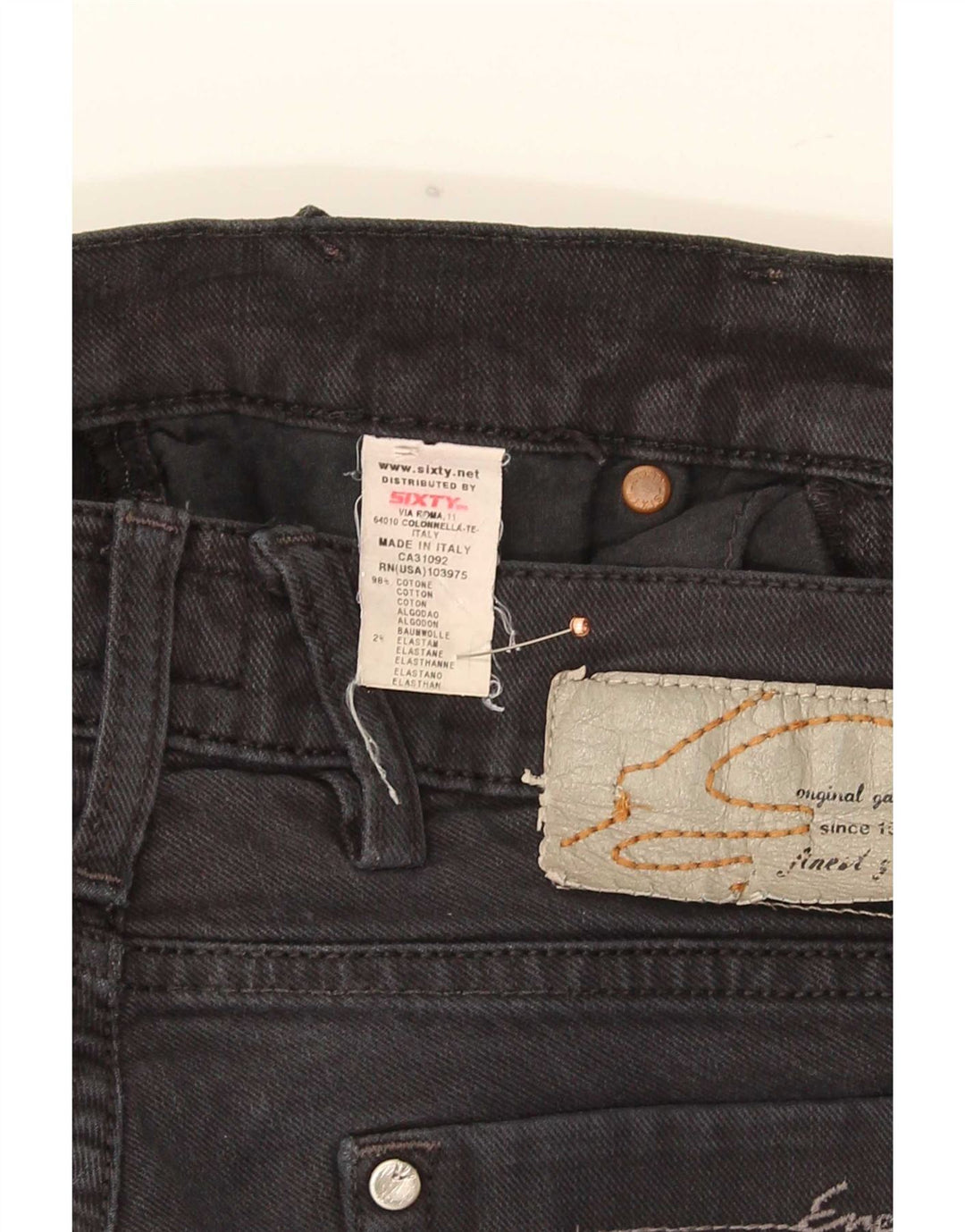 Energie Γυναικείο Slim Jeans W32 L36 Μαύρο βαμβακερό